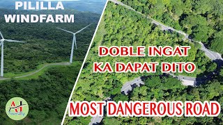 MOST DANGEROUS ROAD NEAR IN METRO MANILA  MARILAQUE HIWAY  PILILLA WINDFARM [upl. by Gabbert33]