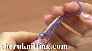 Casting On Knitting Basics Tutorial 1 Method 5 of 18 Double Turn CastOn [upl. by Sothena]