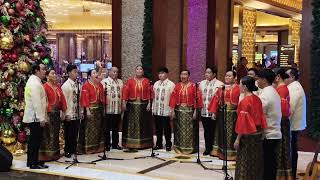 Philippine Madrigal Singers at Solaire Resort Christmas Tree Lighting event [upl. by Alyag]