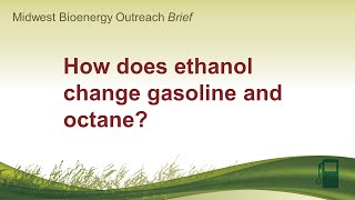 How does ethanol change gasoline and octane [upl. by Hausner]