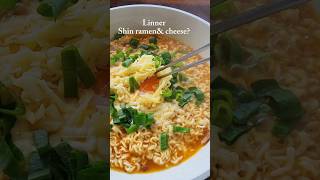 Shin ramen with cheese shinramen ramen spicy spicynoodl asmrsounds shinnoodles noodles [upl. by Nauqram]