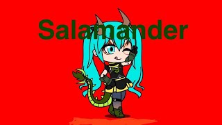 Salamander from Hatsune miku but in Gacha club [upl. by Locklin]