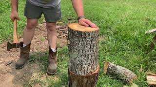 GermanRhineland Pattern Axes Pignut Hickory in the heat [upl. by Keelia743]