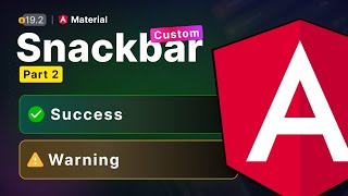 Custom Snackbar in Angular Material  Uxtrendz 2023 192 [upl. by Montanez]