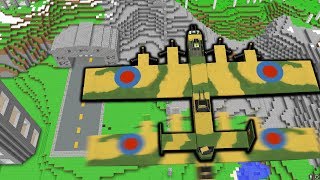 BOMBING My ENEMIES BASE  Minecraft WAR 18 [upl. by Ehcor]