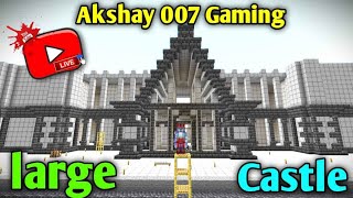 LIVE large castle build in server day5 Minecraft live shortslive gaming viral playing With Subs [upl. by Prima]