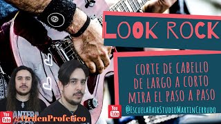 Look Rock And Roll Tutorial Pasar de Cabello Largo a Corto peluqueria escueladepeluqueria [upl. by Elag357]