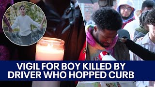 Emotional vigil held for Delaware boy hit and killed by car [upl. by Oxford541]