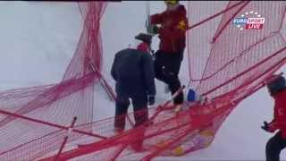 Lindsey Vonn crash  Val DIsere 14122012 Downhill [upl. by Bale205]