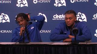 PRESS CONFERENCE  Quincy Olivari amp Dayvion McKnight Post Game After Creighton [upl. by Analos296]