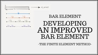 Bar Finite Element  Developing an Improved Bar Element [upl. by Kendal44]