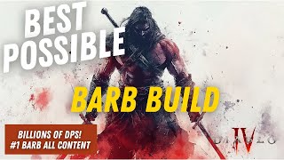 The STRONGEST Barb Build In Diablo 4  The Unkillable Mighty Throw Build [upl. by Navnod]