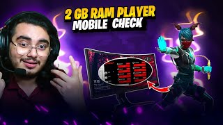 Faster 2 GB RAM Player 📈 Mobile Check📲 2 GB Player Log In iPhone 📵 To Join NG 🔥 Free Fire India [upl. by Tarkany]