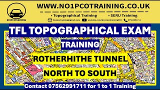 ROTHERHITHE TUNNEL  NORTH TO SOUTH  TFL TOPOGRAPHICAL SKILLS TEST  MARCH 2024 TRAINING [upl. by Olbap]