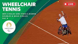 Wheelchair Tennis  Womens Doubles amp Quad Singles Gold Medal Match Mens Singles Semi Final [upl. by Saixela]