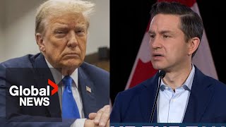 quotNational humiliationquot Poilievre says Trump quotlaughingquot at Trudeau government turmoil [upl. by Eidurt590]