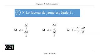 QCM sur les différents types de capteurs [upl. by Galateah]