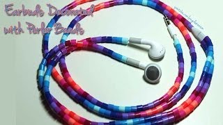 Tutorial Decorating Earbuds with Perler Beads [upl. by Camilia]