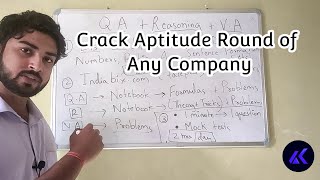 How to Crack Aptitude Test of Any Company  Placement Preparation [upl. by Boles592]