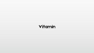 How to pronounce Vitamin [upl. by Hsaniva138]