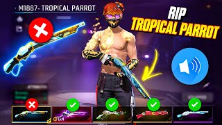 Tropical Parrot Gun Remove OB42😡 Sound Bug Test Low End Mobile Check Training FreeFire [upl. by Adnirim]