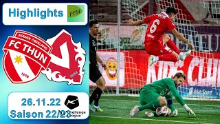 Highlights FC Thun vs FC Vaduz 26112022 [upl. by Fabrienne]