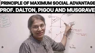 PRINCIPLE OF MAXIMUM SOCIAL ADVANTAGE  DALTON  PIGOU  MUSGRAVE  EKM [upl. by Alda]