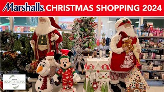 MARSHALLS Christmas Decor Shopping 2024  Shop with ME [upl. by Ardnahcal]