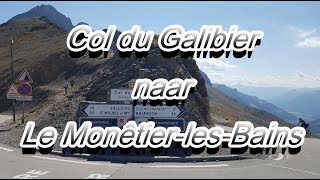 Col du Galibier naar Le MonêtierlesBains Honda Varadero XL 1000 2022 [upl. by Elder]