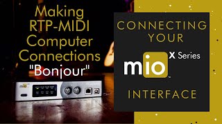 Making RTP MIDI Connections to a Computer with Bonjour [upl. by Anelem919]