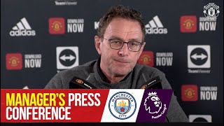 Managers Press Conference  Manchester City v Manchester United  Ralf Rangnick [upl. by Pasadis]