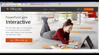 Office mix add on for PowerPoint 2013 [upl. by Arbe635]