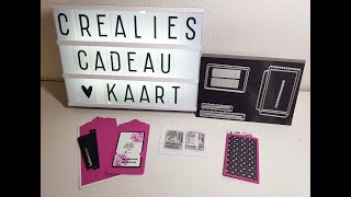 Crealies Cadeaukaart Nederlands gesproken [upl. by Nosreve]