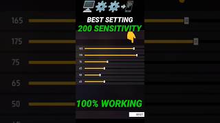 Free Fire Headshot setting 2024 ⚡ 200 Sensitivity Settings ⚙️ Sensitivity  Hud Settings Free Fire [upl. by Eutnoj]