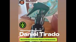 Daniel tirado DeportistaEscalador recomienda Linimento corporal y natural herboananda [upl. by Cryan113]