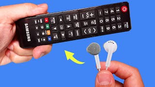 No One Believes It But It Really Works Just Use An Old Earphone How To Fix TV Remote Control [upl. by Nossaj]