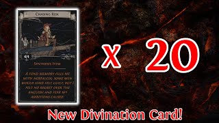 PATH OF EXILE 316  20 SETS OF CHASING RISK  NEW DIVINATION CARD  JACKPOT [upl. by Kelly]