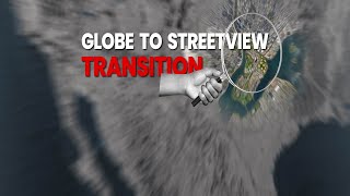 Zoom Transition From Globe To Street View In After Effects [upl. by Koerner591]