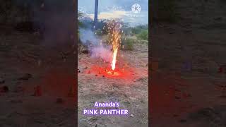 PINK PANTHER Ananda fireworks Evenings pink colour deluxe fountain [upl. by Oiliduab932]