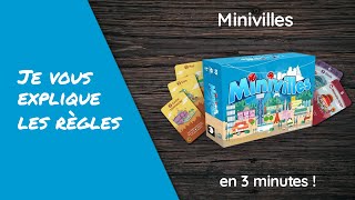 Je vous explique les règles du jeu MINIVILLES DELUXE  MACHI KORO en moins de 3 minutes [upl. by Lavro720]