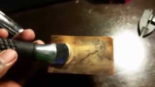 Harbor frieght copper welding spoon [upl. by Marrin]