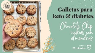 🍪 GALLETAS KETO DE CHIPS DE CHOCOLATE Y NUECES  LAS MEJORES GALELTAS KETO 2023  Manu Echeverri [upl. by Gaivn538]