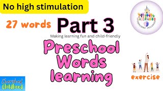 Part 3 Learning words for preschoolers  Preschool words kids  Toddler learning word  Functional [upl. by Alatea]