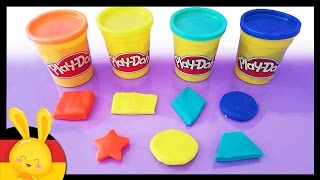 Die Formen auf deutsch auf kindgerechte Weise lernen  PlayDoh  Titounis [upl. by Assilram]