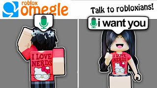 Matching Random EGIRLS In Roblox OMEGLE VOICE CHAT [upl. by Woothen]