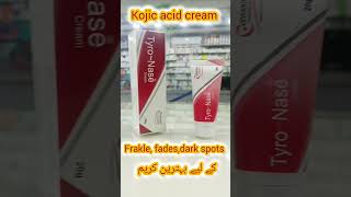 Tyro Nase cream  Kojic acid cream  for frakle fades amp dark spots  uses in Urdu [upl. by Droflim]