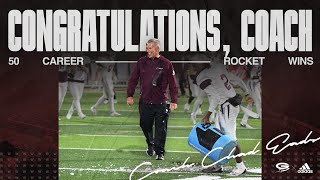 🏈 GHS Head Coach Chad Eads 50th Win for the Gardendale Rockets 🚀 Congratulations Coach [upl. by Aihsotan]