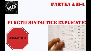 Substantivul Functii sintactice partea a IIa G D si V [upl. by Eerrehc]