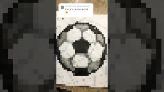 Pixel art soccer ball ⚽️ art PixelartShortfeed fypシ゚viral cristianoronaldo [upl. by Nyrrad]