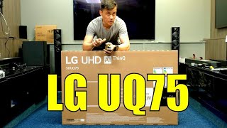 LG 2022 UQ75 50quot Unboxing Setup Test and Review with 4K HDR Demo Videos 50UQ75 [upl. by Flodnar508]